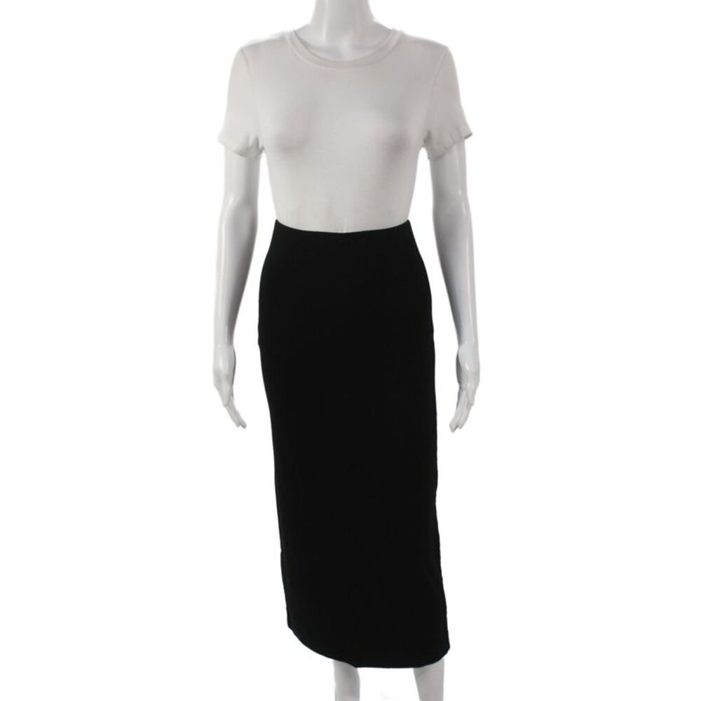 Reformation Women Black Pencil Midi Skirt Size PXS